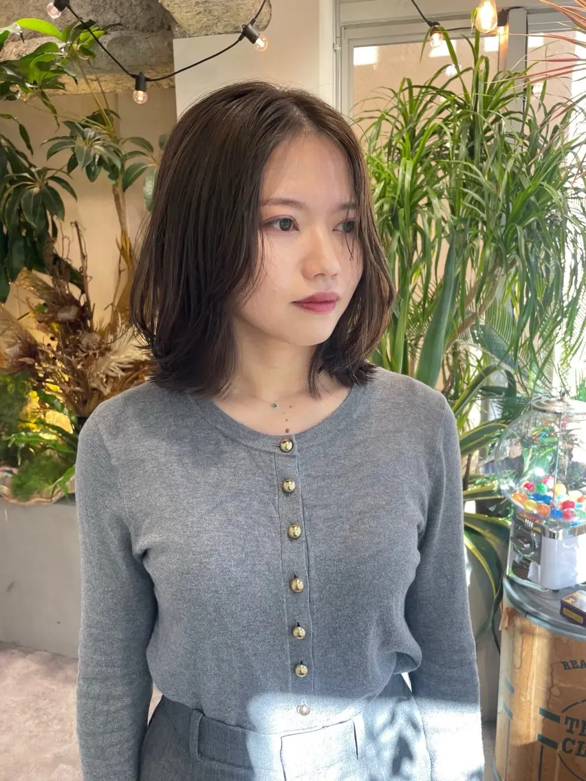 ミディアム カラー カット ヘアカラー 狩野 羅夢のヘアスタイル