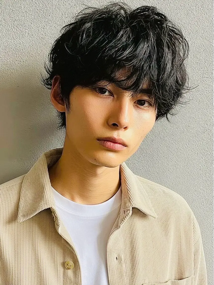 【口コミにご協力いただける方限定★】メンズカット+パーマ✂️オラプレックスケア剤付の写真