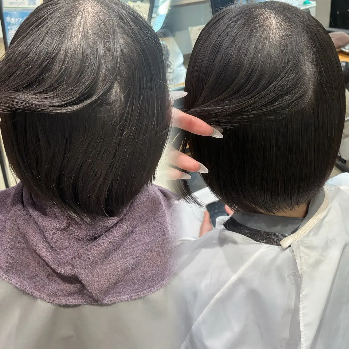 ミディアム 縮毛矯正 nakatani mizukiのヘアスタイル