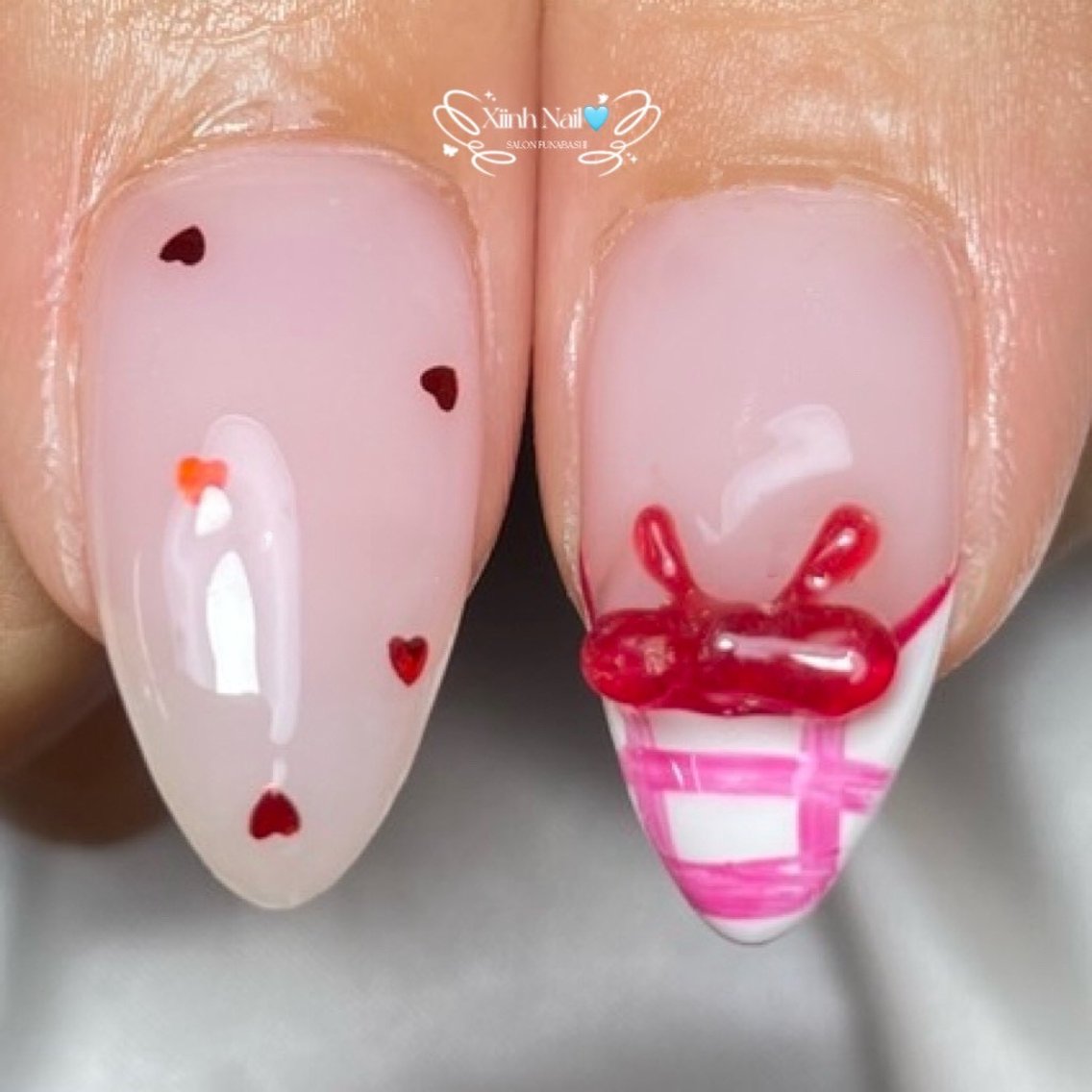 ネイル チークネイル 桜ネイル 長さ出し フットネイル ジェルネイル ハンドネイル XIINHNAIL 船橋店 馬詰ちゃんのネイルデザイン
