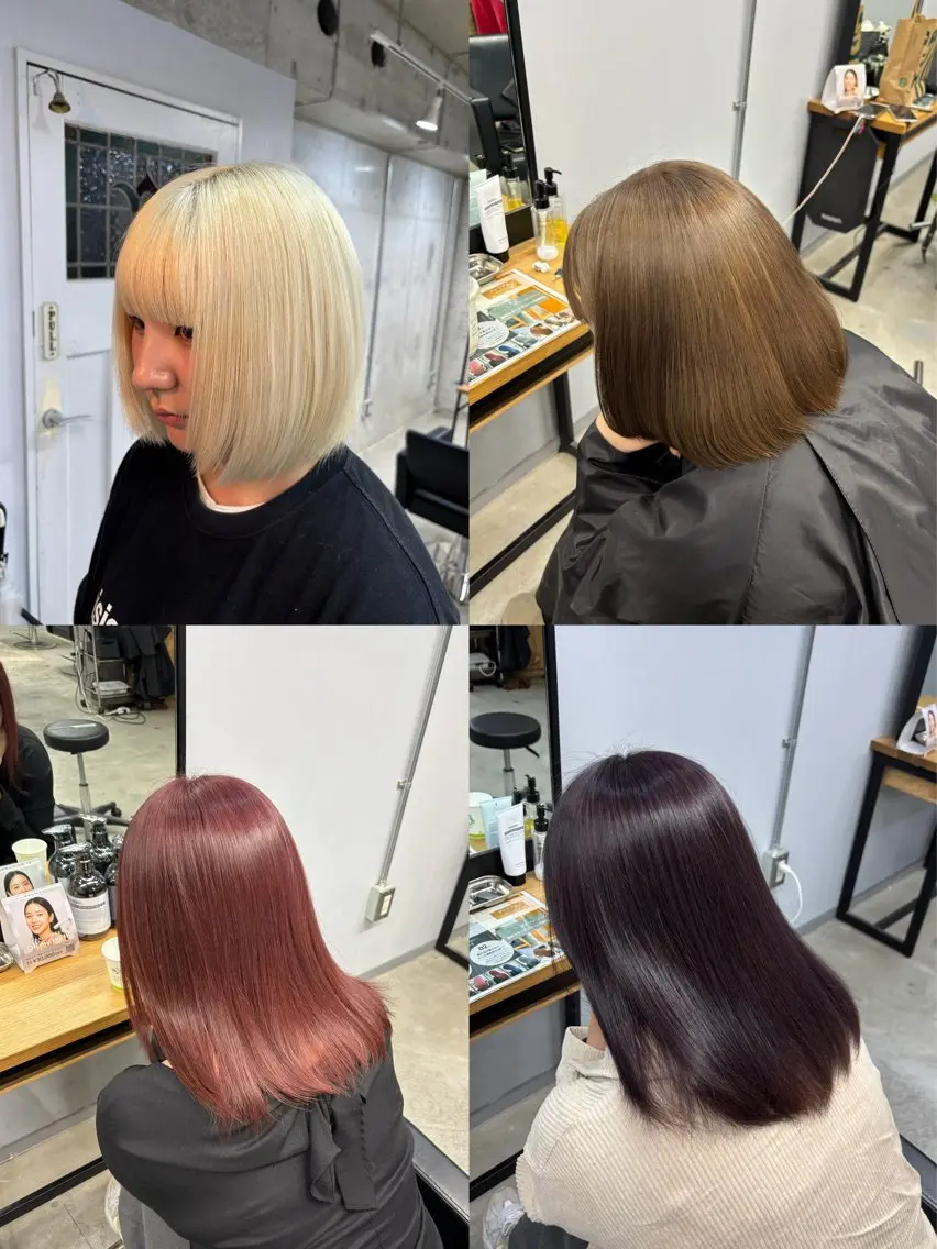 ヘアカラー 優作 香椎カラー縮毛矯正のヘアスタイル
