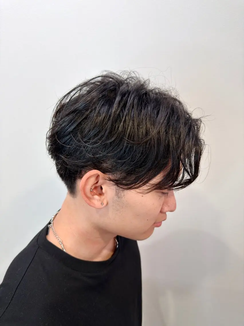 ショート メンズ メンズパーマ カット パーマ KOTKA 大山和希のヘアスタイル