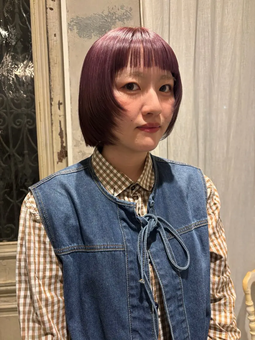ショート カラー カット ヘアカラー トリートメント ボブ・カラー 琴音のヘアスタイル