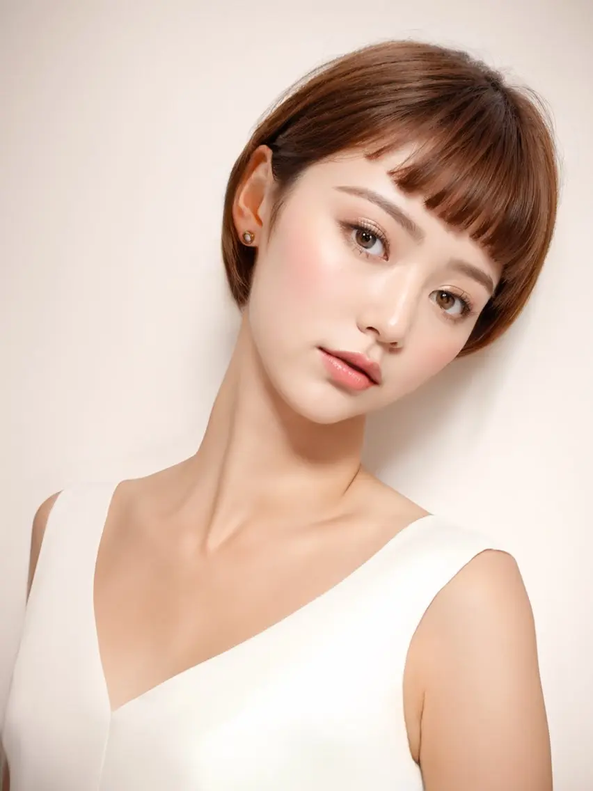 ショート カラー ショートボブ ブリーチ ケアブリーチ 透明感カラー グレージュ カット ヘアカラー トリートメント AnFye forprcoのヘアスタイル