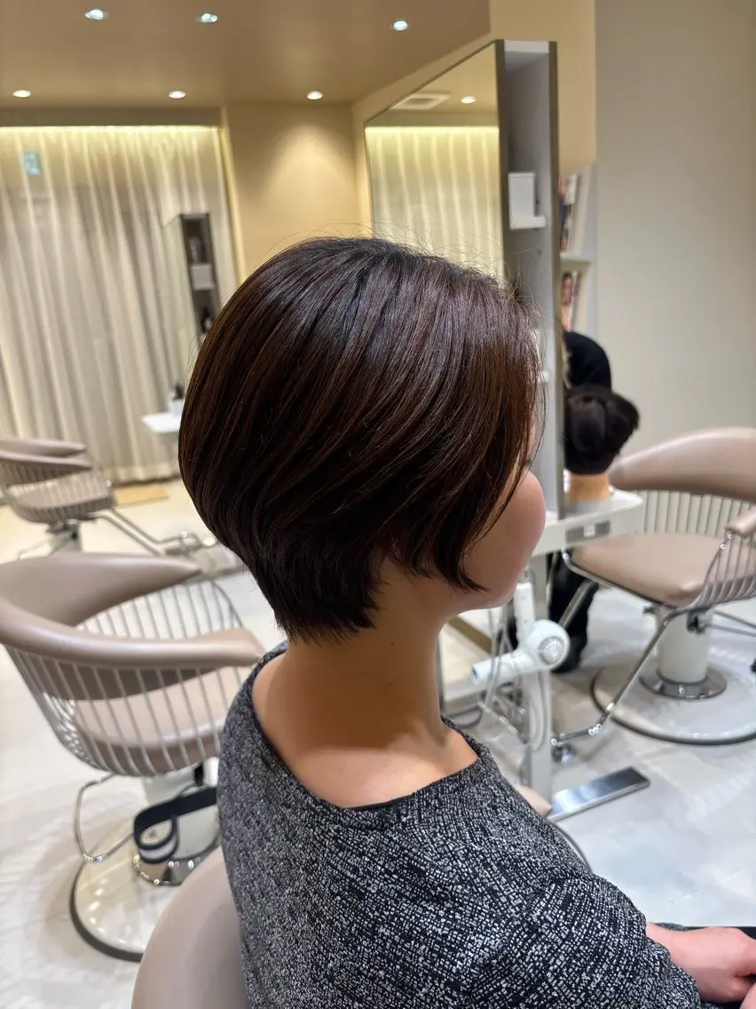 ショート ショートボブ ボブ くびれヘア ショートヘア ショート・ボブ✨南 津麦のヘアスタイル