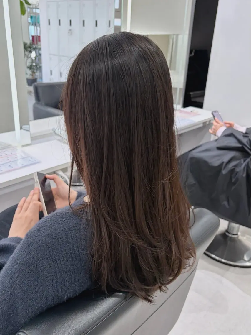 ロング カット グレージュ/ベージュ /経堂/sana🌱のヘアスタイル
