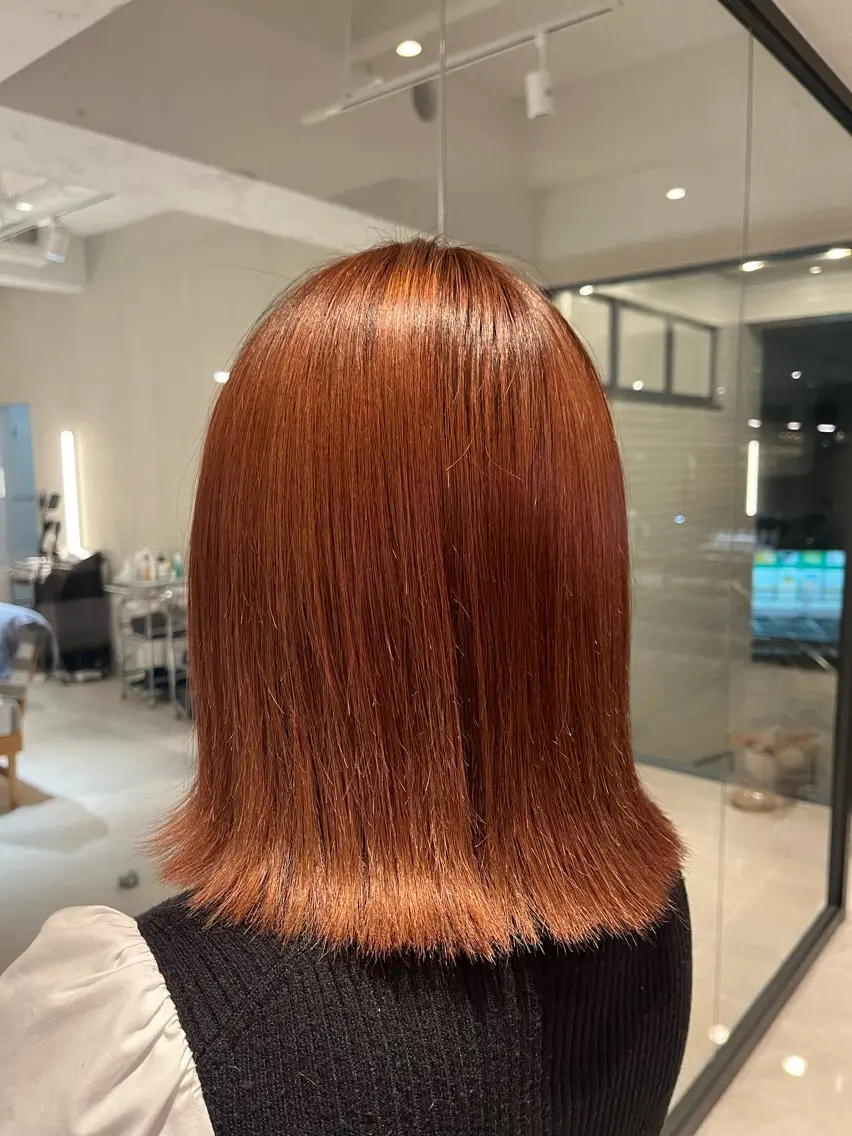 ミディアム カラー ヘアカラー トリートメント SPUR ふうのヘアスタイル