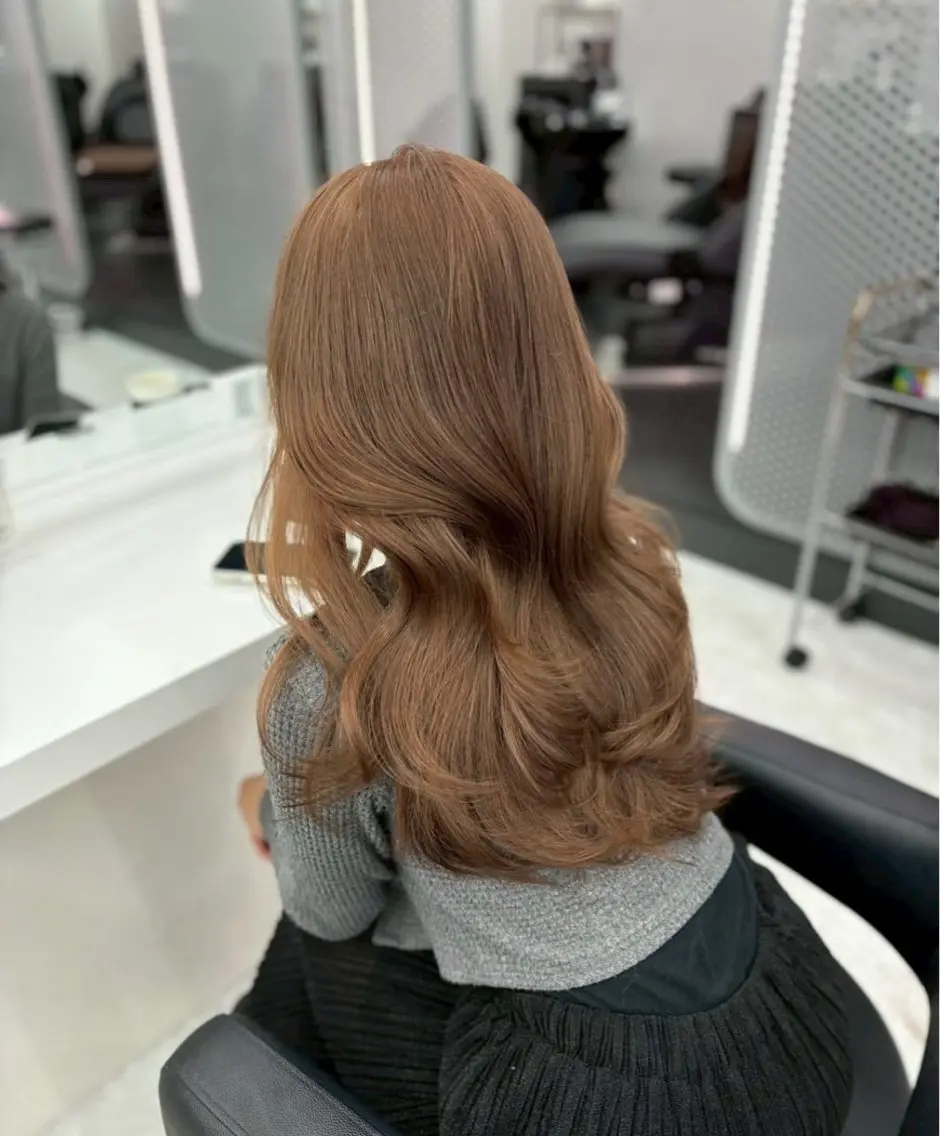 カラー 透明感🫧韓国 🫧hana🫧のヘアスタイル