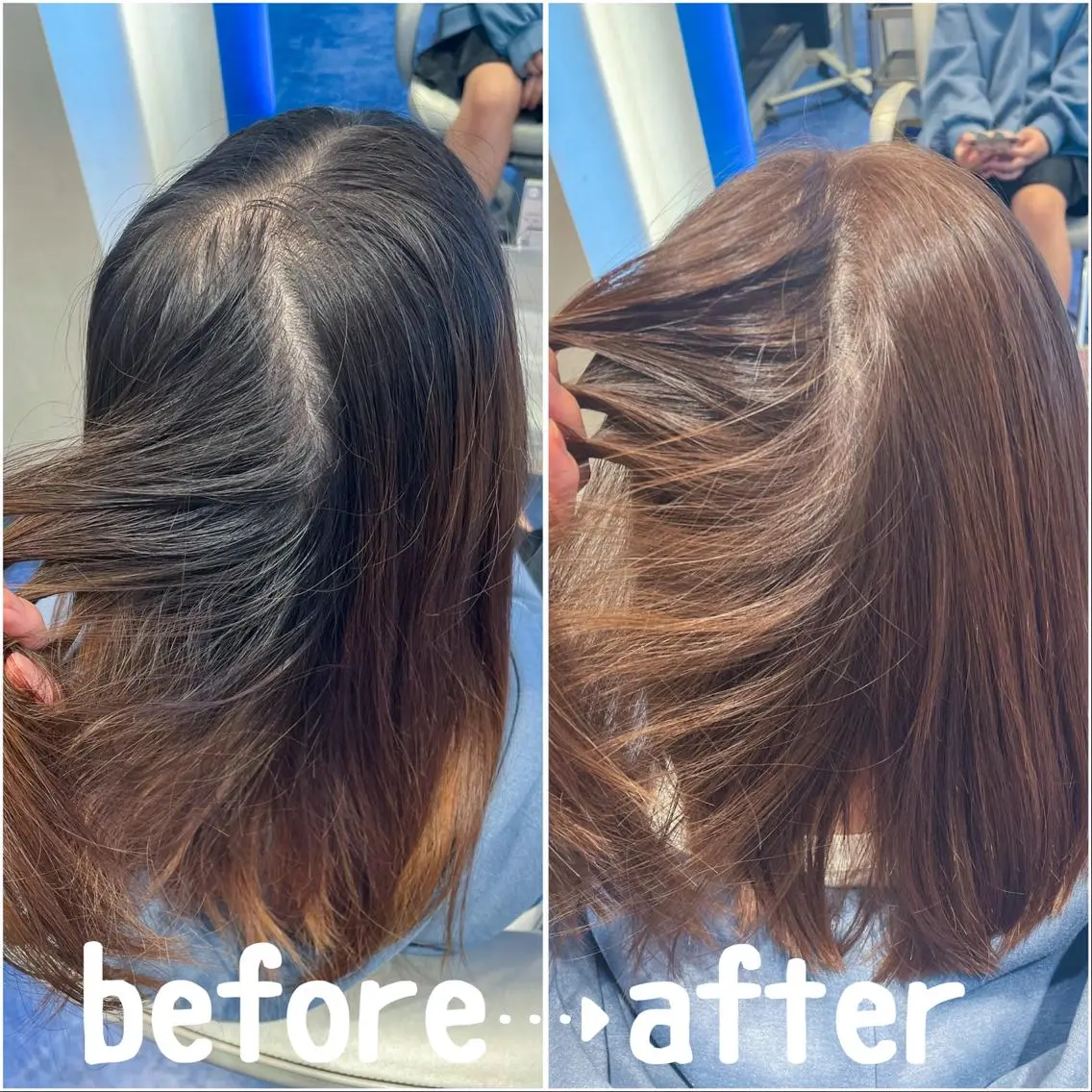 ミディアム カラー カット ヘアカラー 伊藤 未来のヘアスタイル
