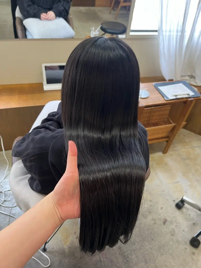 ロング ヘアカラー トリートメント 🌼花屋併設🌼 木下奈々望のヘアスタイル