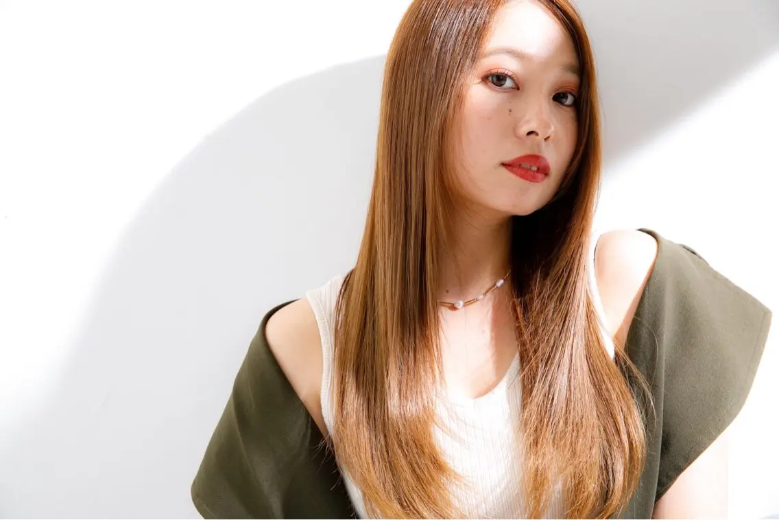 ロング カラー 新宿三丁目 田中美由紀のヘアスタイル