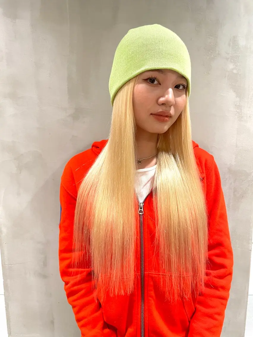 🤍エクステカット無料🤍ダブルカラー(ブリーチ🆗)&プルエクステ50本〜🎀の写真