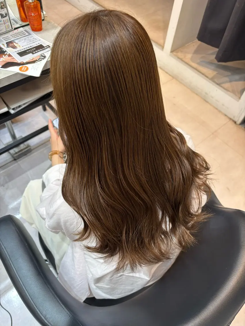 ロング カット ヘアカラー トリートメント 髪質改善特化美容師 久万祐人のヘアスタイル
