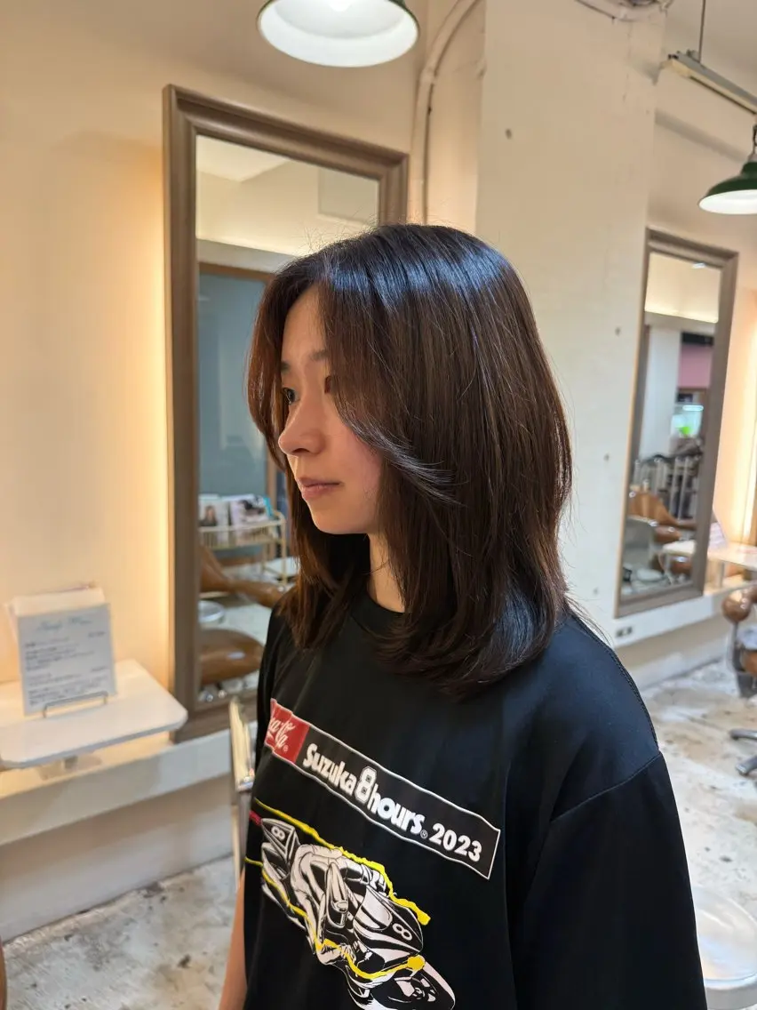 ミディアム sakura カットモデル募集💖のヘアスタイル