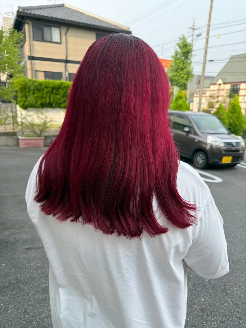 ロング カット ヘアカラー 山際 樹璃のヘアスタイル