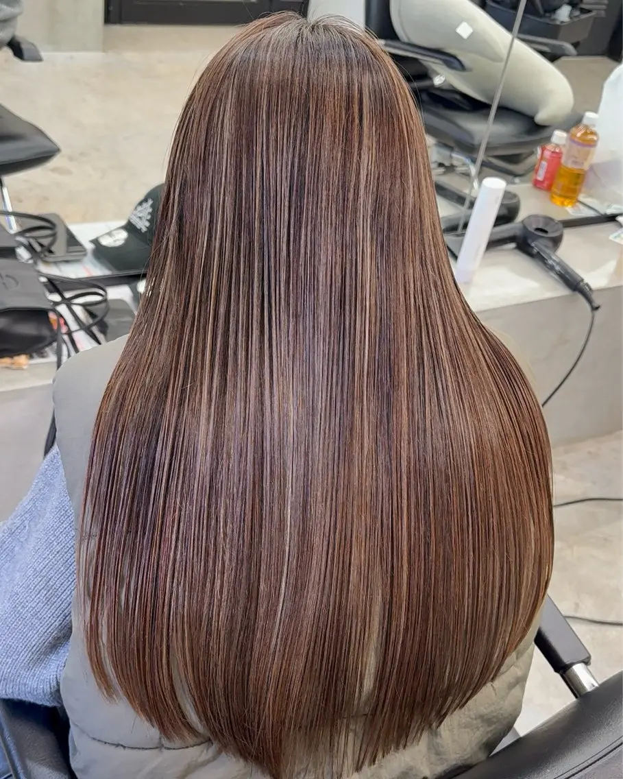 ロング トリートメント カラーモデル募集 ✨🤍モモハ🤍✨のヘアスタイル