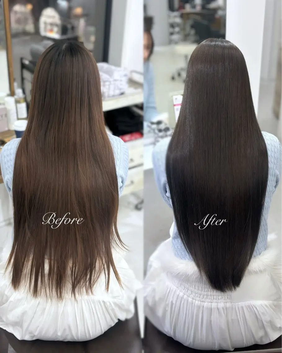 ロング カラー 🖤ハイトーンカラ ー🖤/ここなのヘアスタイル