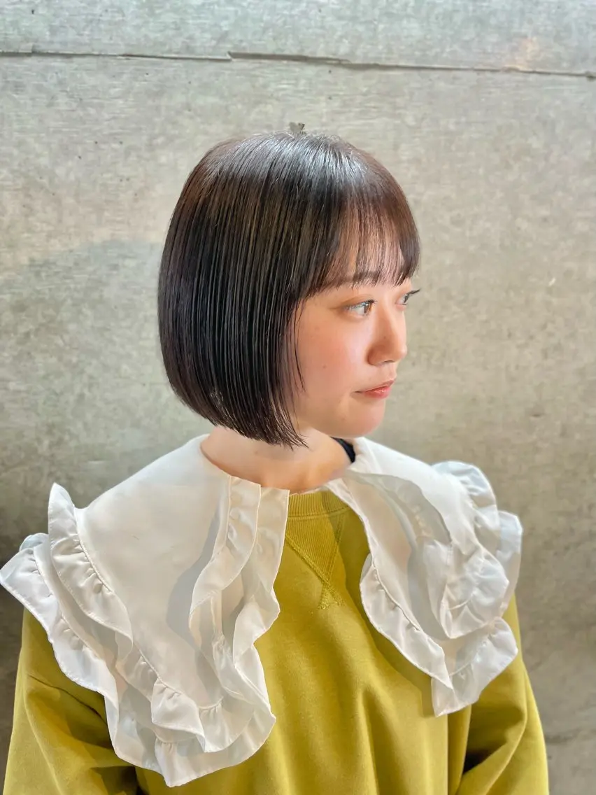 ショート カラー 髪質改善 カット ヘアカラー トリートメント 表参道/髪質改善/ 髪質改善カラー/遠藤のヘアスタイル