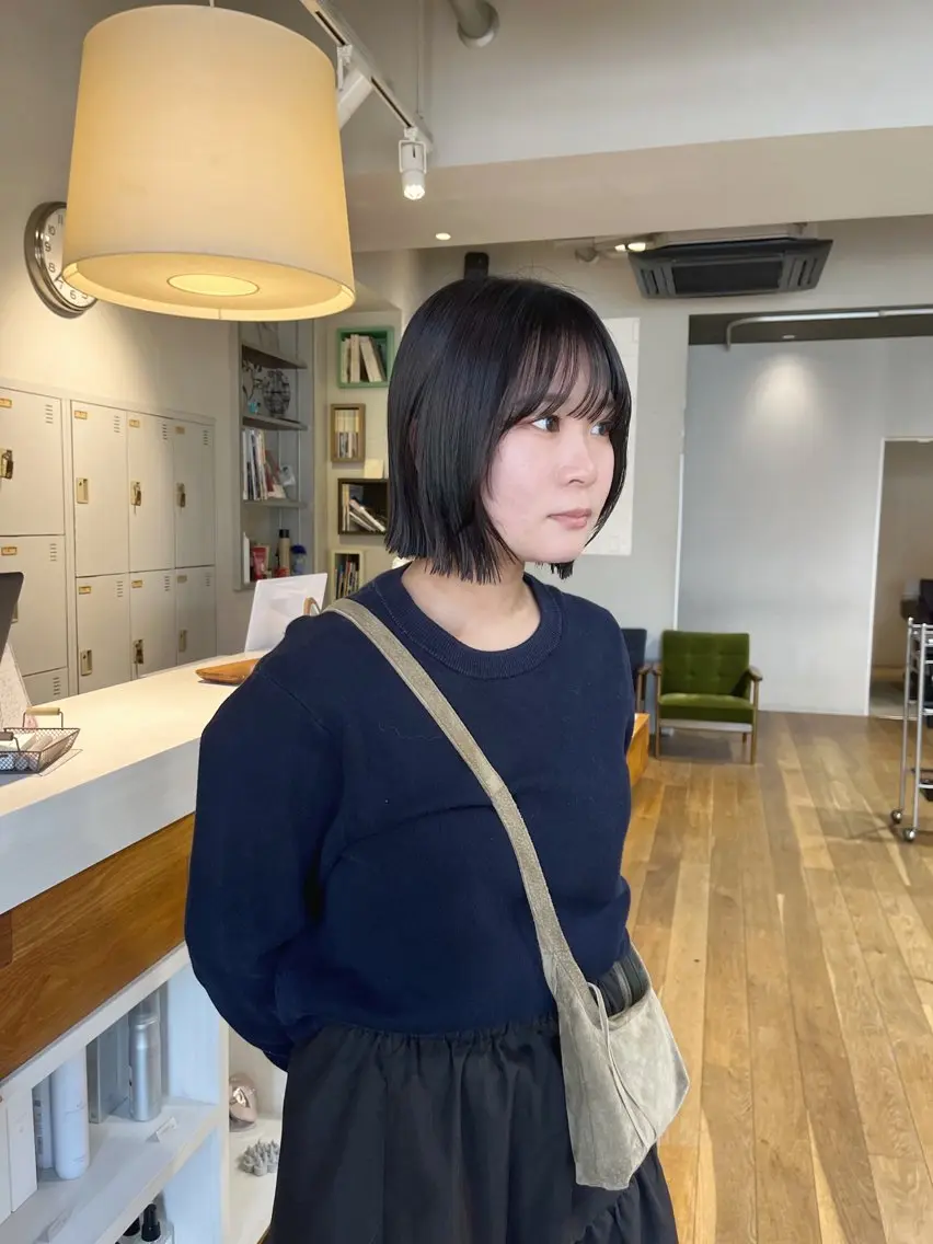 ミディアム かわい りほのヘアスタイル