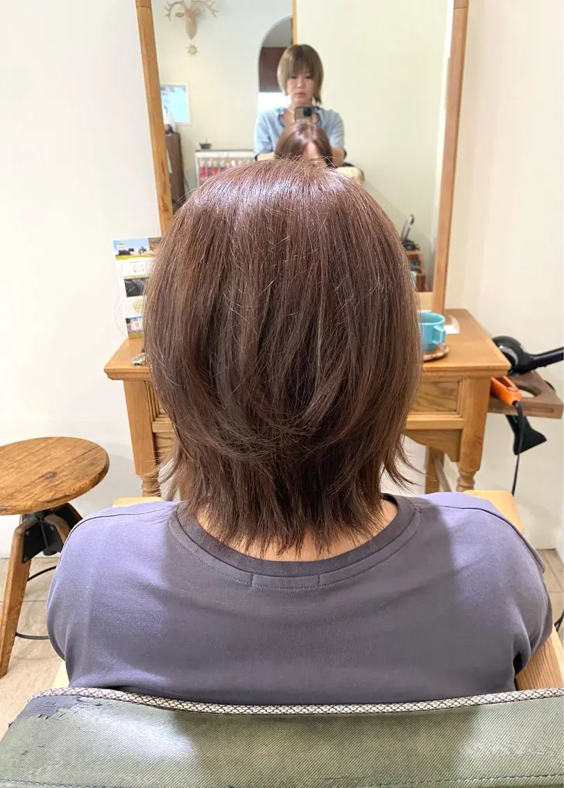 ショート カット ヘアカラー LiC えりのヘアスタイル