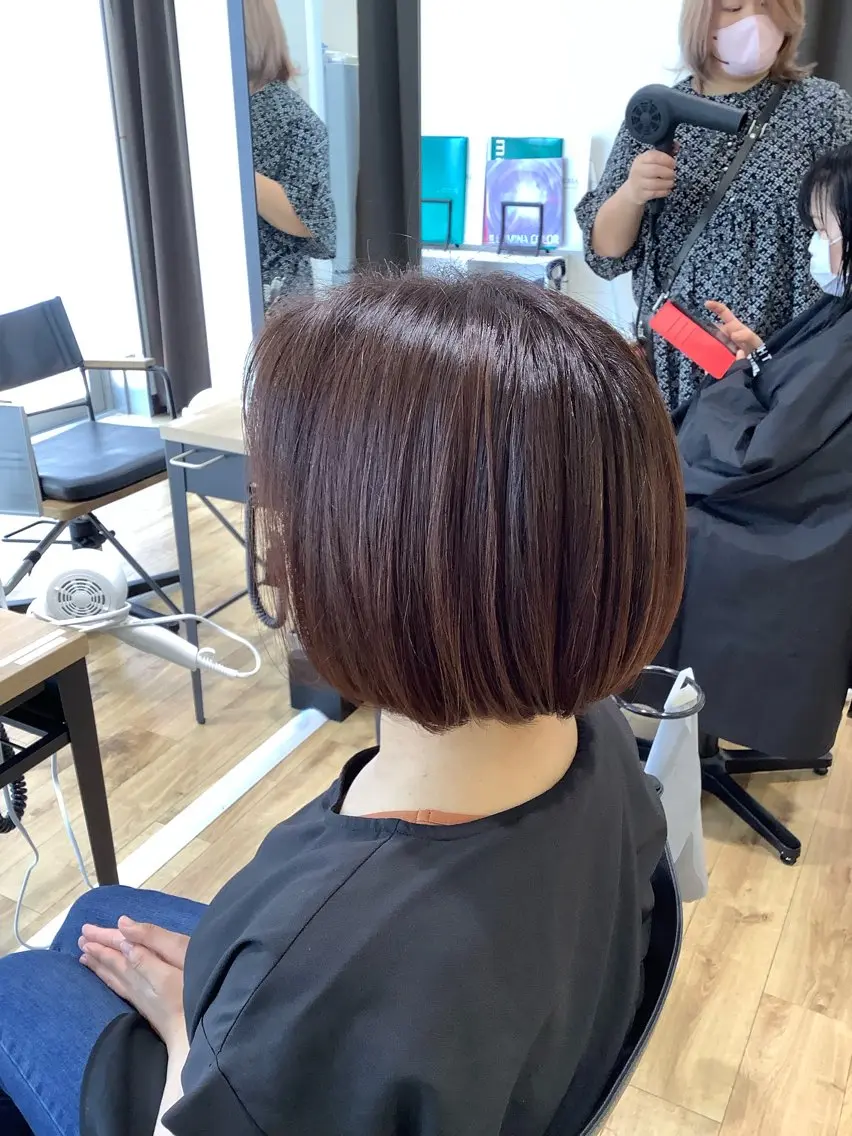ミディアム カラー カット ヘアカラー 髪質改善縮毛矯正 美容師✂️山崎竜二のヘアスタイル