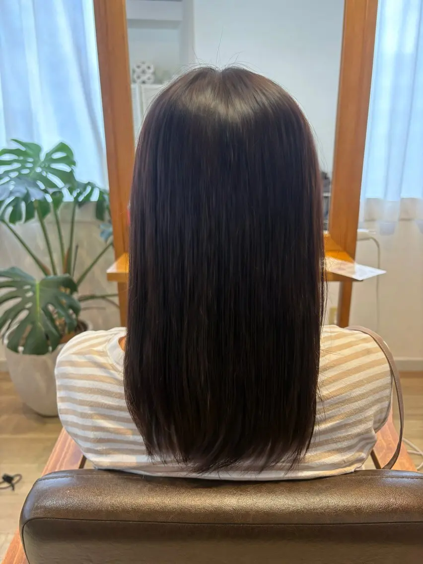 ミディアム カラー ヘアカラー トリートメント ヘッドスパ モデル募集/ yuna‎🤍🎀のヘアスタイル