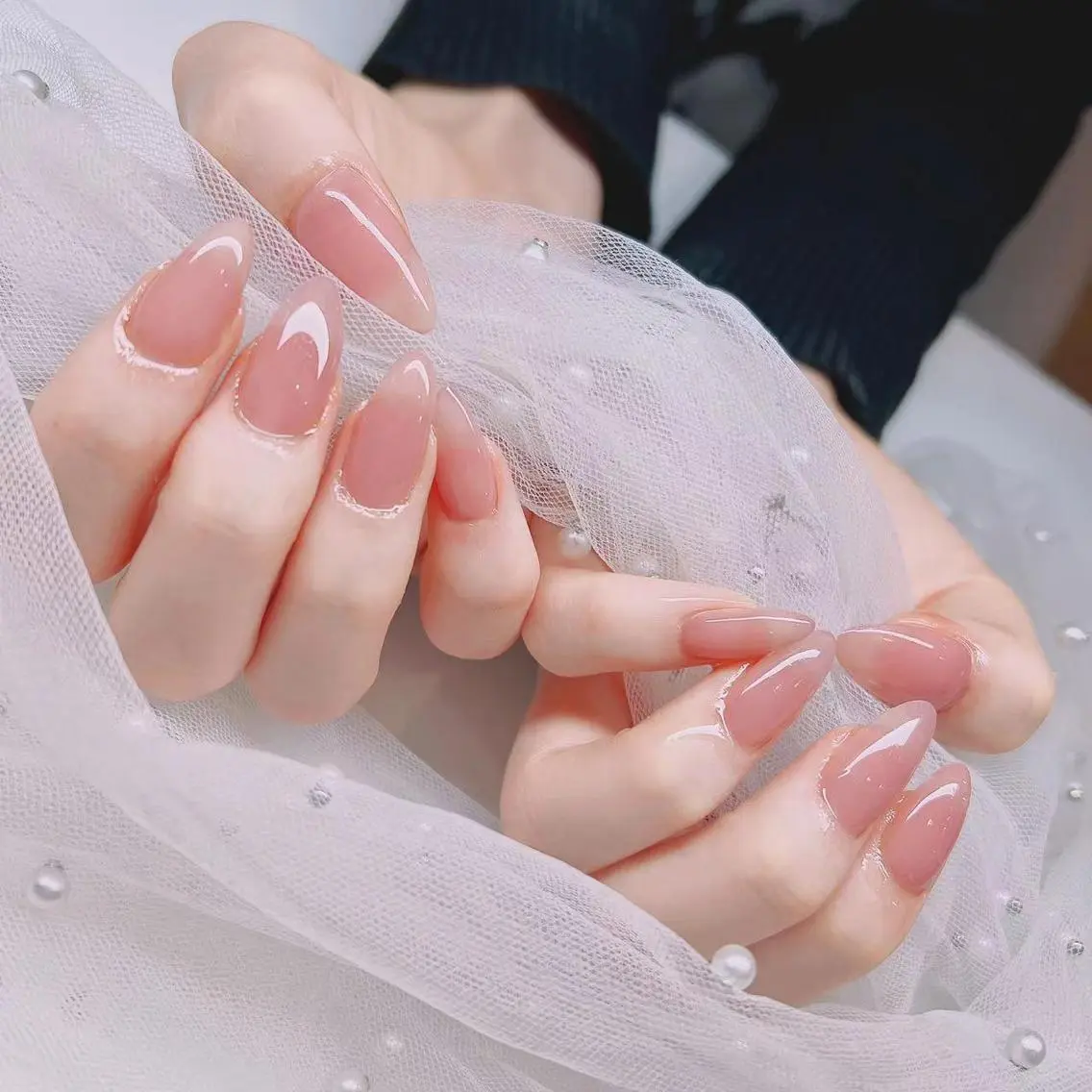🉐💖チップ10本長さ出し+ワンカラーorマグネットorラメ(限定🉐なコース)他店オフ1000円〜の写真