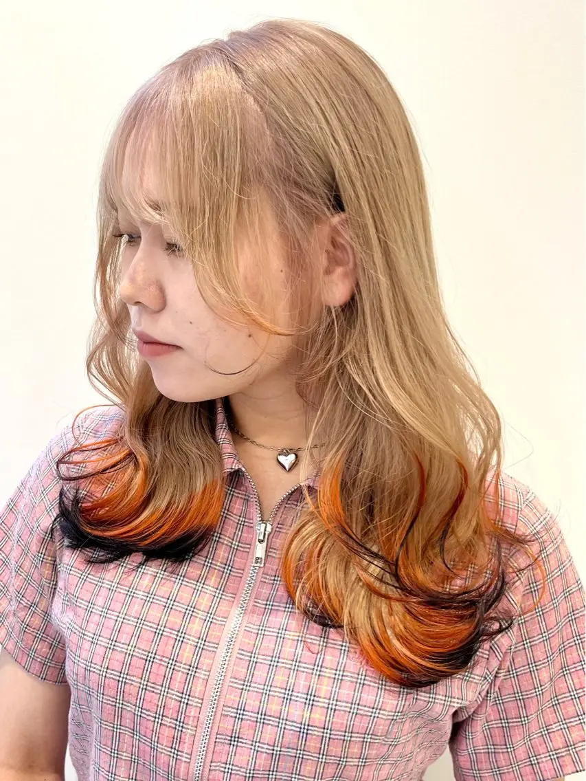 カラー 狐カラー レイヤー⭐️カラー ⭐️平川雅史のヘアスタイル