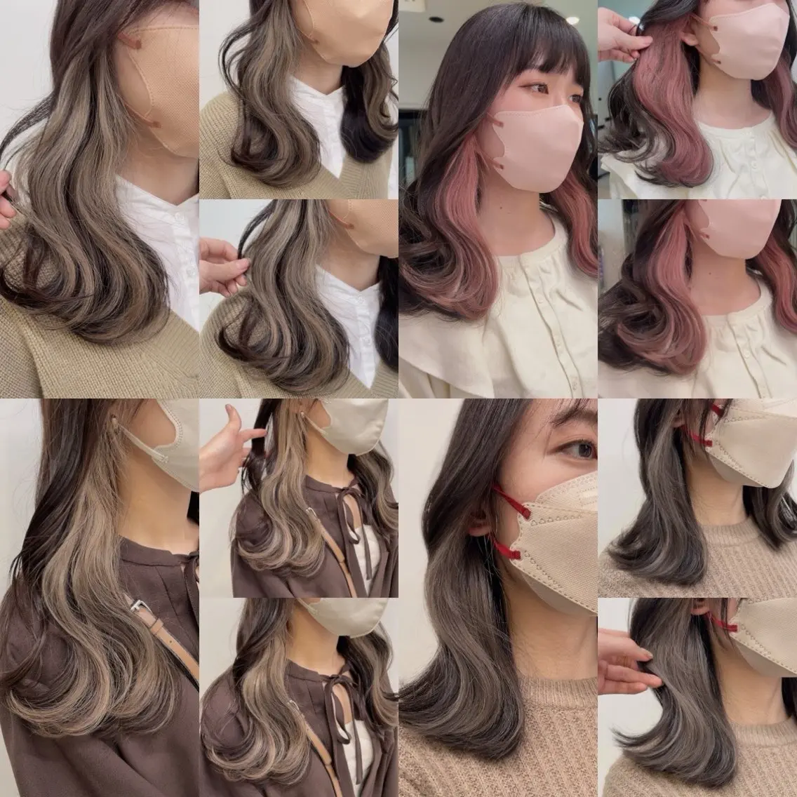 セミロング カラー ヘアカラー トリートメント ヘッドスパ ヘアセット 🥞ベージュ系カラー 【すずきりほ】🥞のヘアスタイル