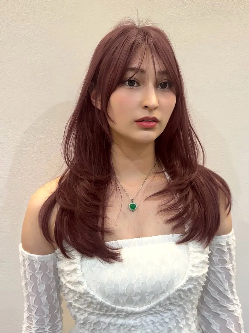 セミロング カット ヘアカラー トリートメント 韓国くびれレイヤー 🇰🇷はづきのヘアスタイル
