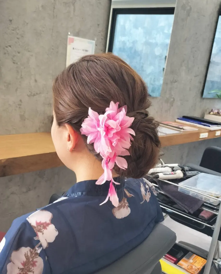 ロング ヘアアレンジ vizz SAKIのヘアスタイル