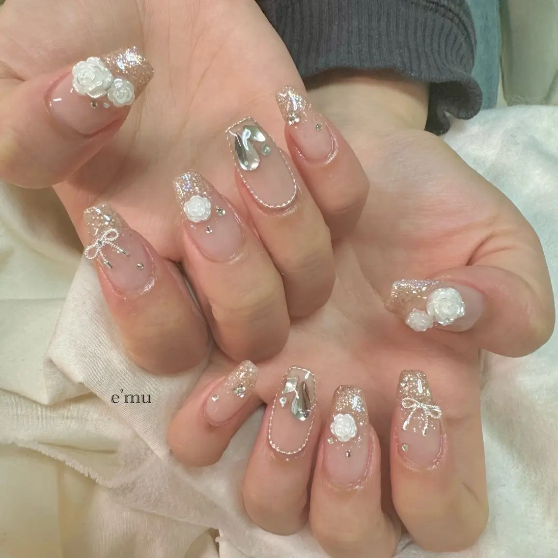 ネイル ワンホンネイル ハンドネイル nail salon e'mu💐のネイルデザイン
