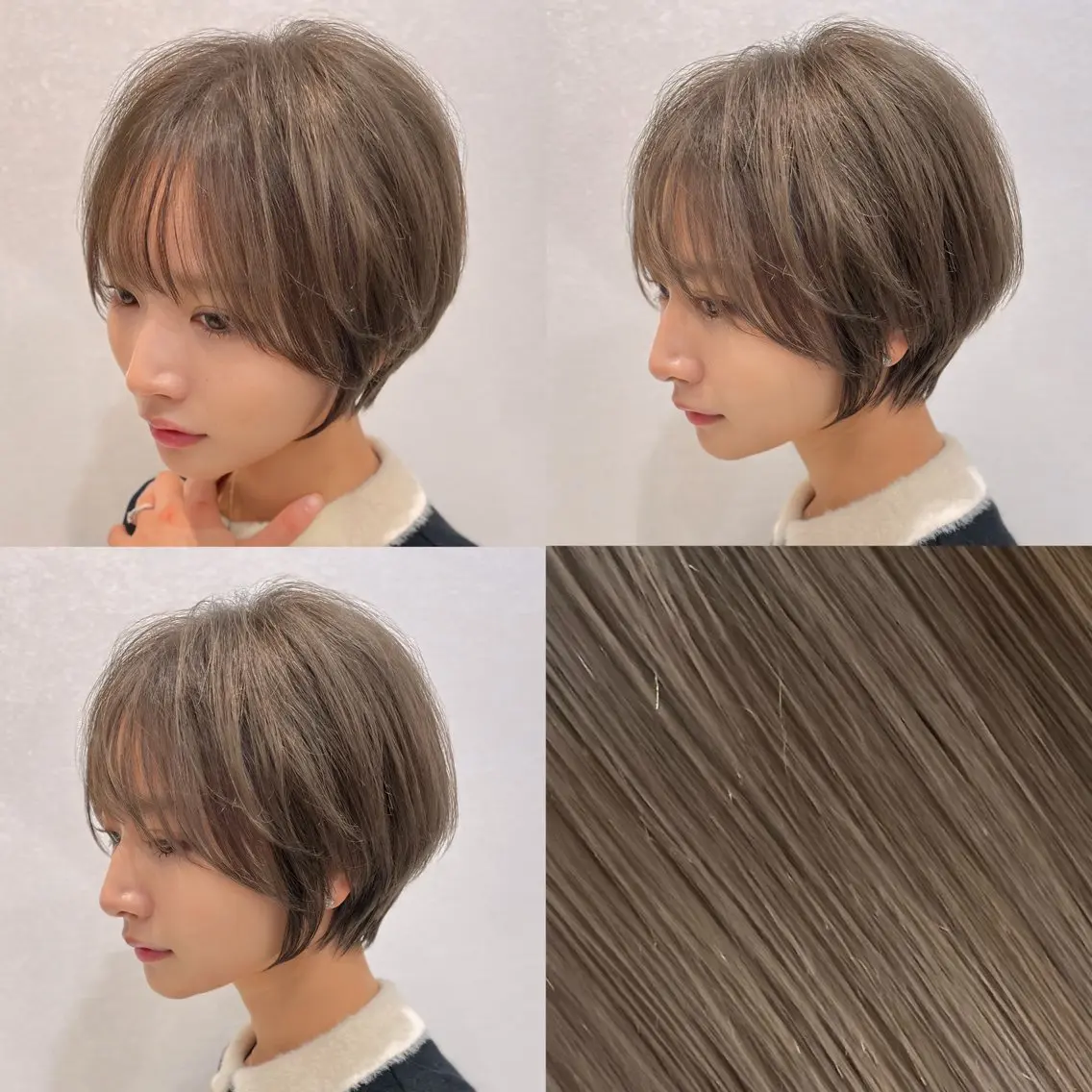 ショート カラー ヘアカラー トリートメント Aster 店長 れおんのヘアスタイル