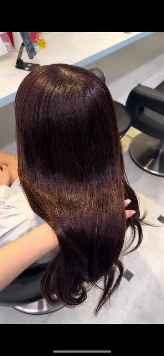ロング カラー ヘアカラー トリートメント ♥️暖色カラ ー♥️由夏のヘアスタイル