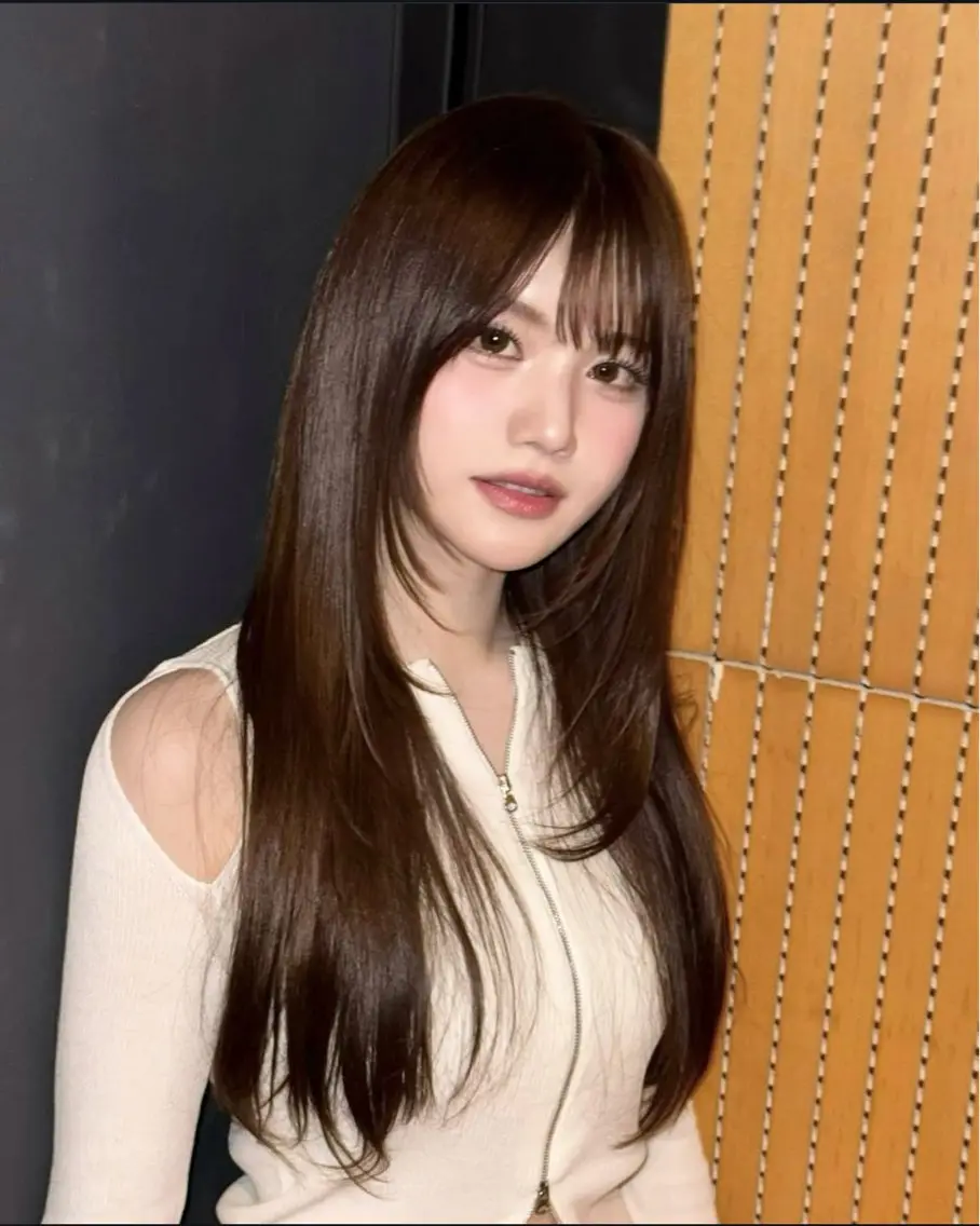 ロング カラー パーマ ヘアアレンジ メンズ キッズ 上品＆韓国風 🥀海心🥀のヘアスタイル