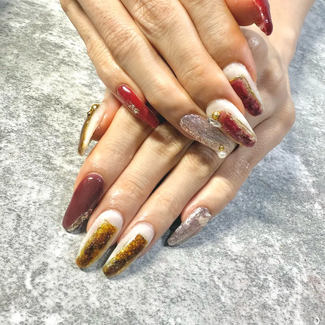 ネイル べっ甲ネイル ハンドネイル ★Rinail... .のネイルデザイン