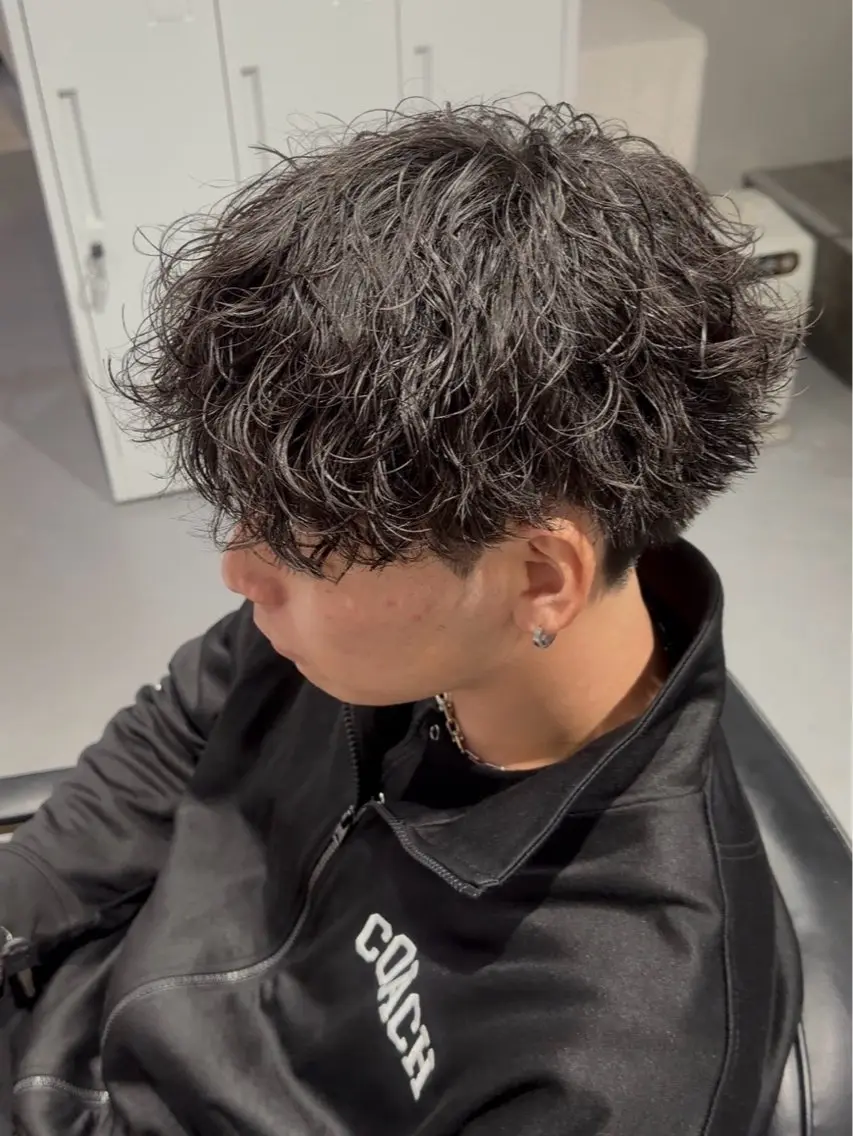 パーマ メンズ カット パーマ 札幌メンズ専門 星雅哉のヘアスタイル