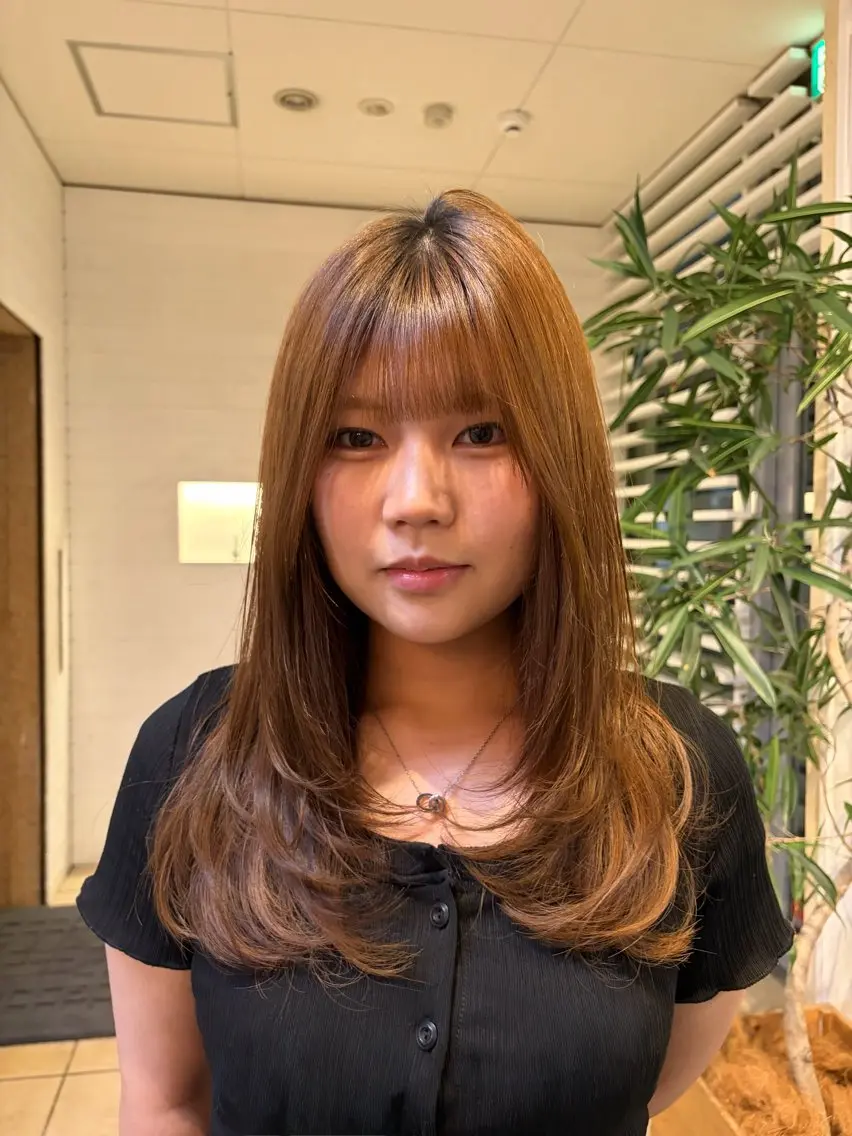 ロング レイヤーカット ミナ /海外スタイルのヘアスタイル