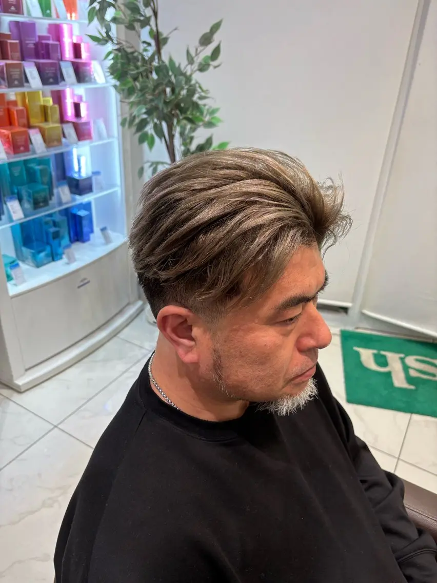 カラー メンズ keany錦糸町 ハセベユウのヘアスタイル