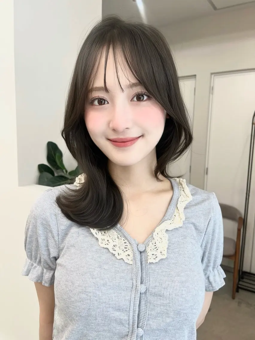 🌼人気No.1🌼似合わせカット+透明感カラー+うる艶トリートメントの写真