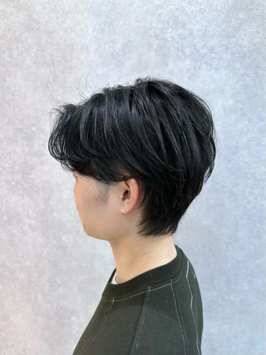 メンズ カット 【𝐀𝐬𝐡大森】 石崎竜祐のヘアスタイル