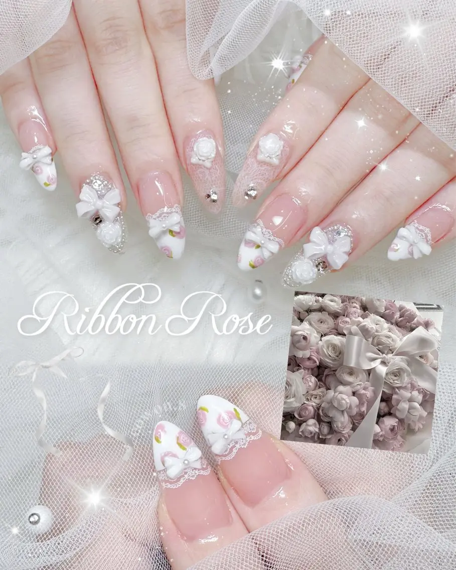ネイル ハンドネイル NON🎀韓国 ちゅるんワンホン🎀のネイルデザイン