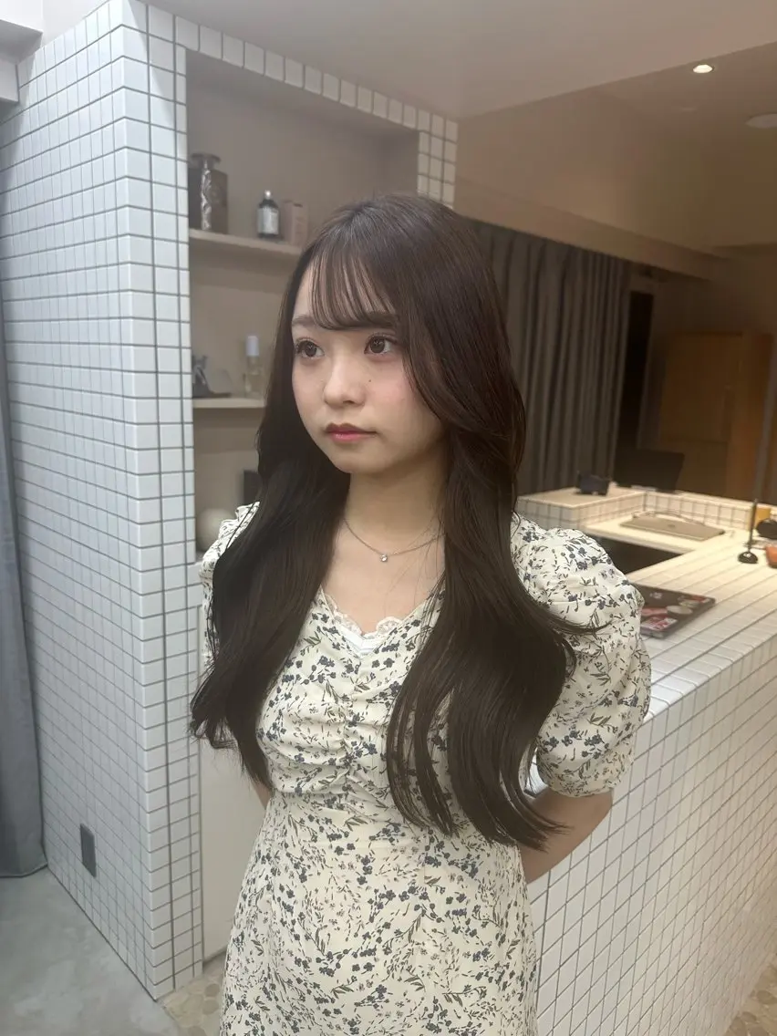 カラー ヘアカラー misaki🎀 ᩚ カラー/縮毛矯正のヘアスタイル