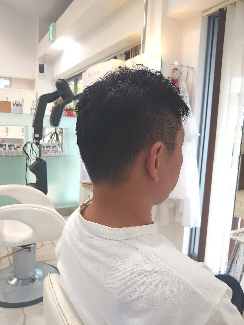 メンズ ショート 丁寧なカットが評判！ 生駒富雄☆丸上のヘアスタイル