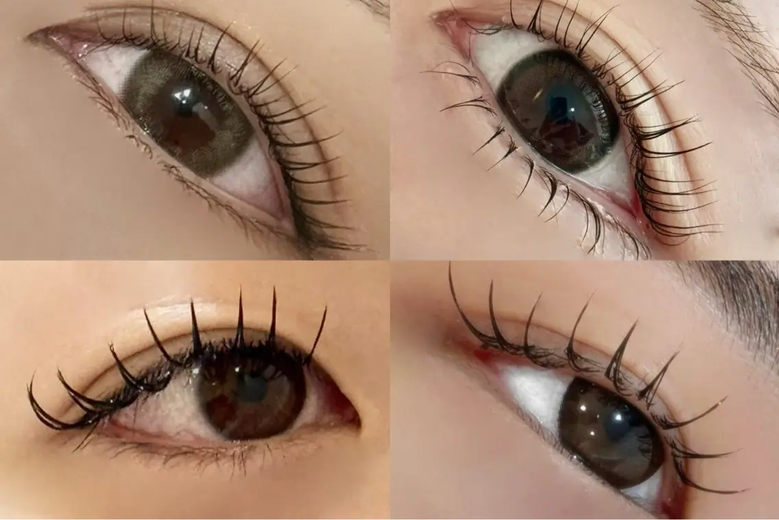 マツエク・マツパ フラットラッシュ パリジェンヌラッシュリフト GrandGreen eye&nailのマツエク・マツパデザイン
