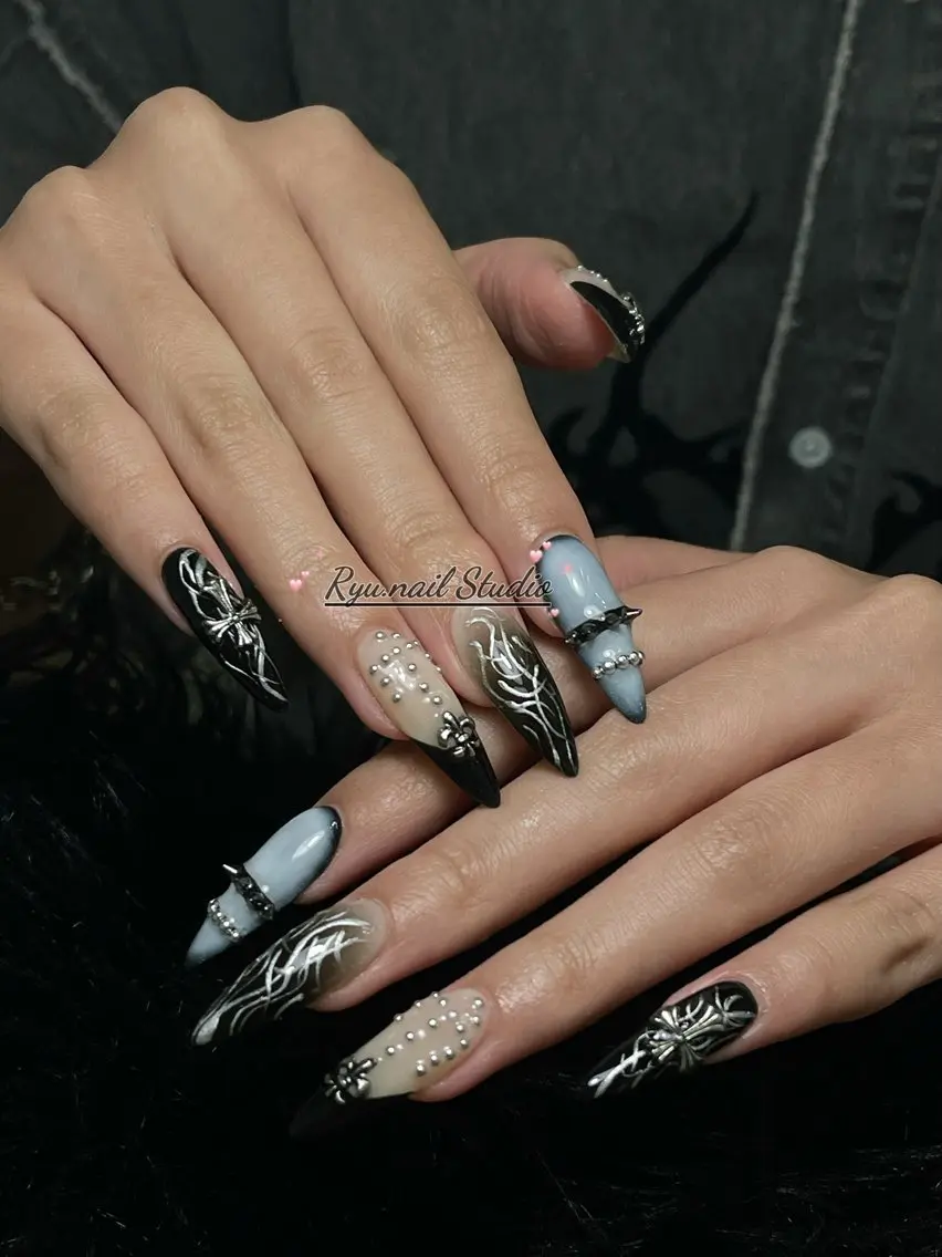 ネイル 韓国ネイル ワンホンネイル ハンドネイル Ryu Nail YukiChanのネイルデザイン