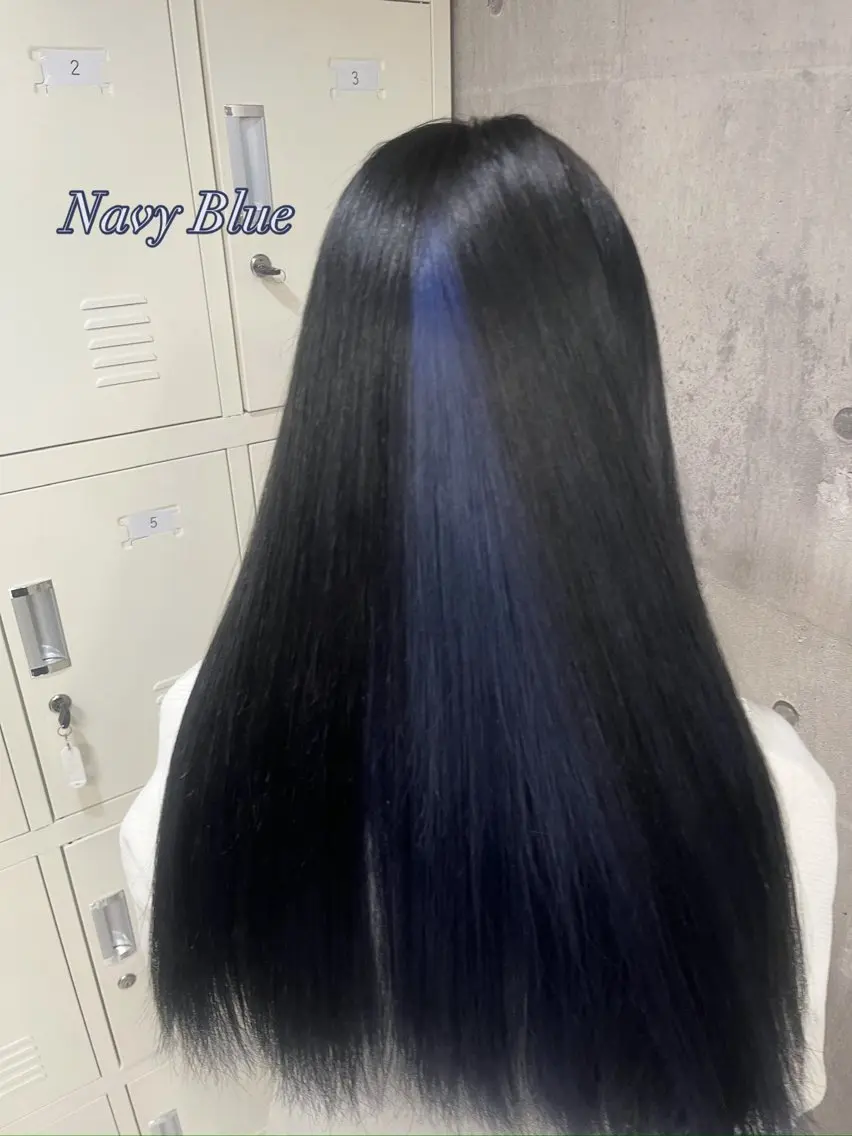 ロング カラー メンズ メンズインナーカラー インナーカラー ヘアカラー トリートメント ☁️かずき☁️青.紫 推し活カラー💫のヘアスタイル