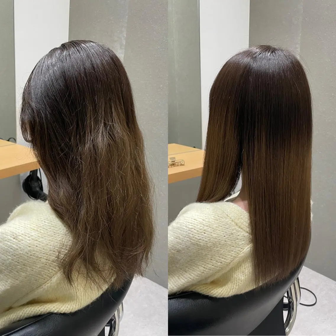 セミロング トリートメント 酸熱トリートメント 髪質改善ヘアケア 艶髪特化/上田のヘアスタイル