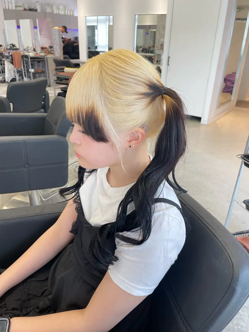 ミディアム カット ヘアカラー トリートメント ヘアセット 🎗副店長/井上 竜 ブリーチ指名No.1のヘアスタイル