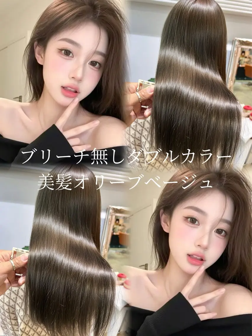 ミディアム カラー ヘアアレンジ ベージュカラー オリーブベージュ ヘアカラー トリートメント ヘッドスパ ヘアセット 大宮/山口 竣也のヘアスタイル